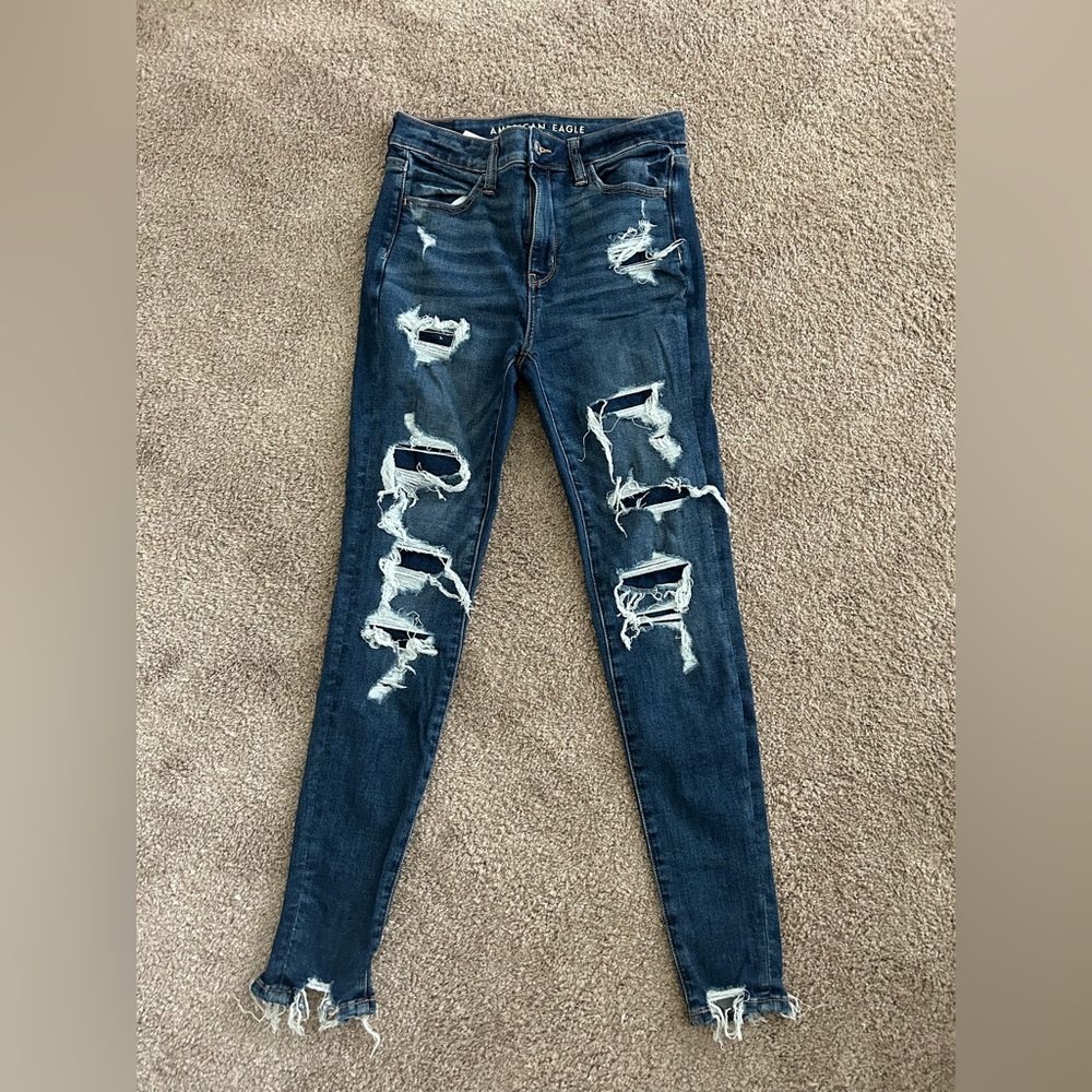 American Eagle AE Ne(x)t Level Soft Knit Patched Highest Rise Jegging